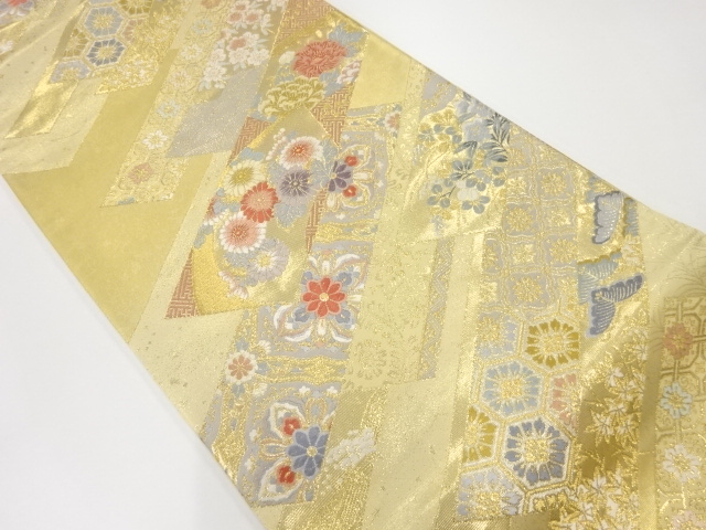 リサイクル　丹冊更紗華文織出し袋帯